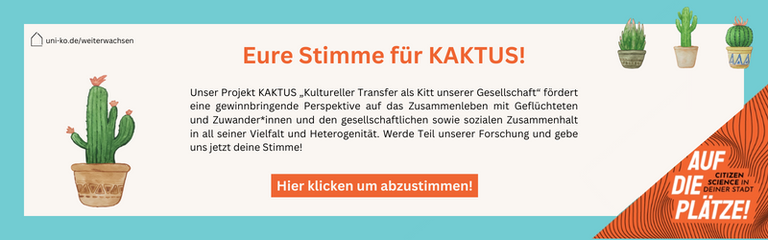 Webseite Abstimmung Citizen Science Wettbewerb