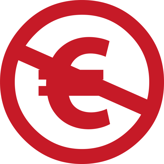 Creative Commons Icon "Non Commercial" - Euro Version