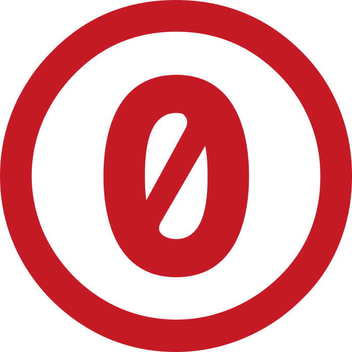 Creative Commons Icon "Zero / 0"