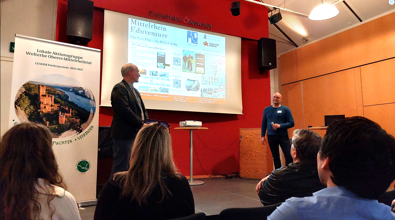 Prof. Dr. Michael Klemm und Dr. Peter Ferdinand. Bild: KuLaDig-RLP / Florian Weber