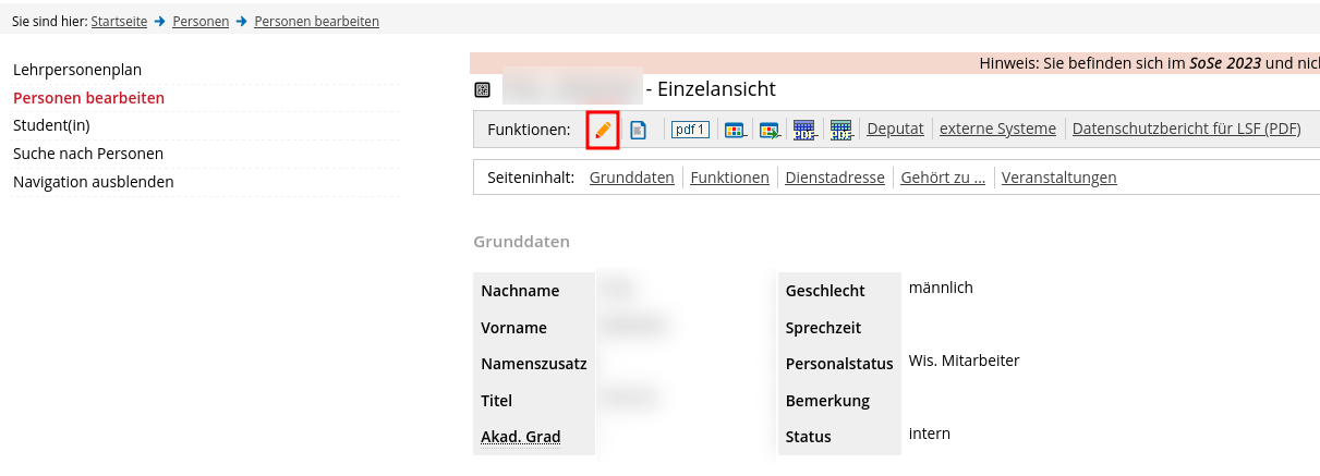 Abfrage PrüferInformationen Universität Koblenz