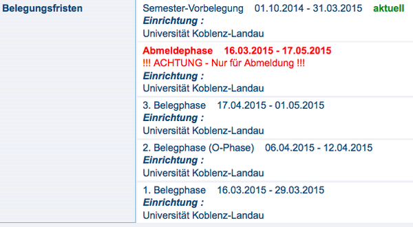 Wann Muss Ich Eine Veranstaltung Anmelden www.uni-koblenz.de