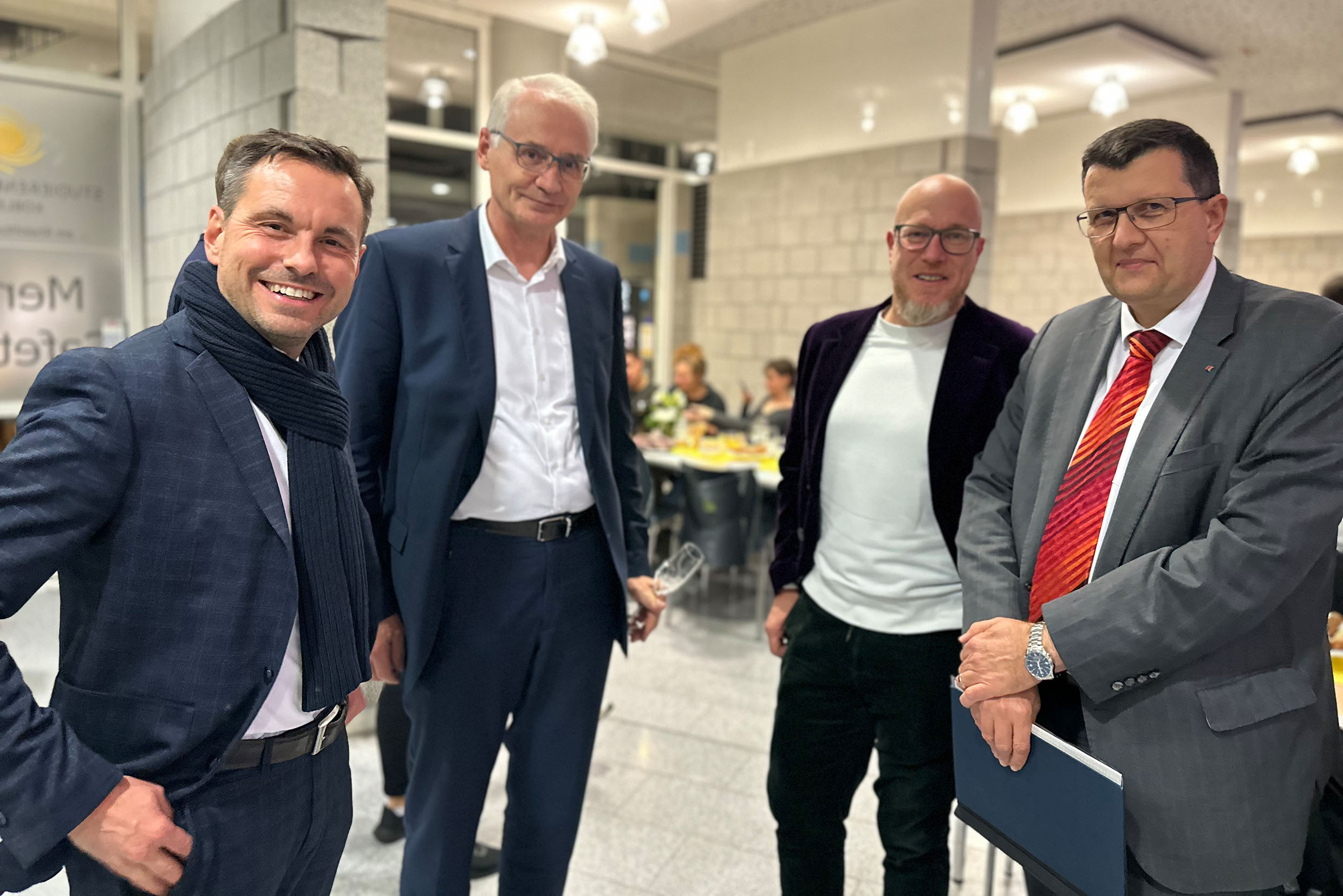von links: David Langner, Karl Stoffel, Christian Schröder, Stefan Wehner (Foto: Uni Koblenz/Philipp Stieffenhofer)