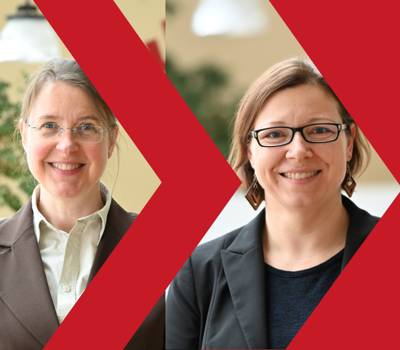 Prof. Dr. Silke Stroh und Prof. Dr. Nadine Dittert referieren über Magie und Wissenschaft. Bilder: Universität Koblenz / Christoph Asche
