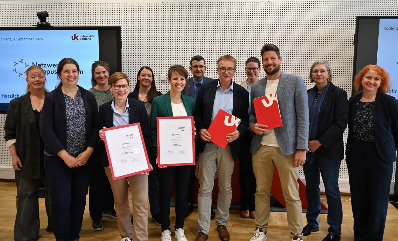 Neu im Netzwerk Campus-Schulen: Das Landesmusikgymnasium Rheinland-Pfalz und die Berufsbildende Schule Montabaur. Bild: Universität Koblenz / Felix Schlief