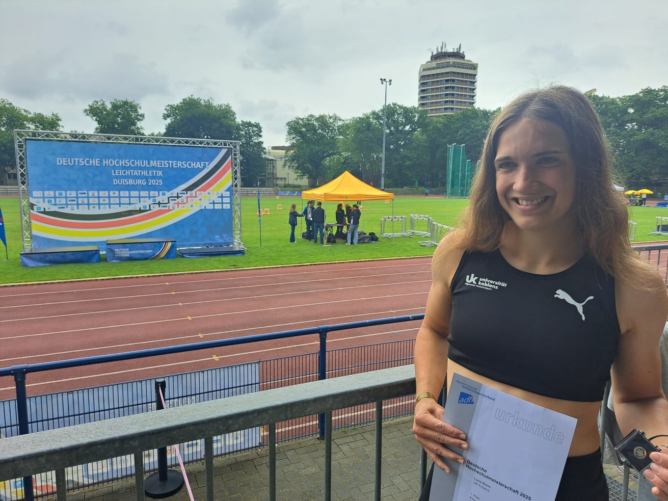 Lucia Sturm ist Deutsche Hochschulmeisterin. Bild: Universität Koblenz / Stefan Kölsch