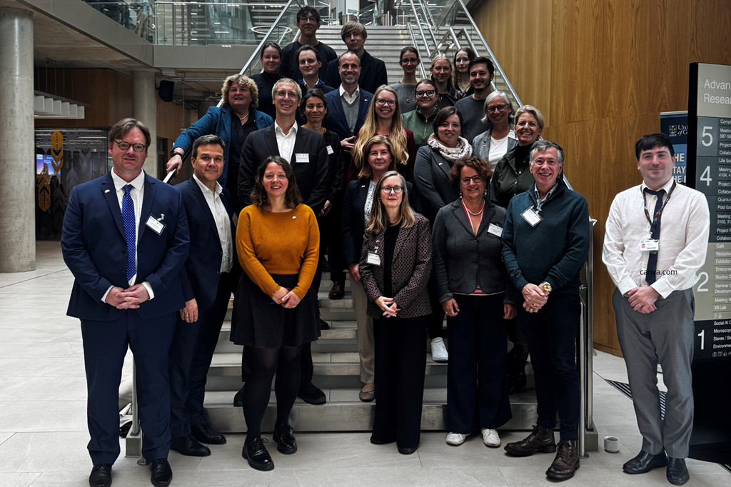 Dr. Felicitas Kexel und Jun.-Prof. Dr. Marie-T. Hopp tauschten sich an der University of Glasgow mit Partnern aus dem Scottish Universities Life Sciences Alliance (SULSA)-Netzwerk aus. Foto: David Freichel