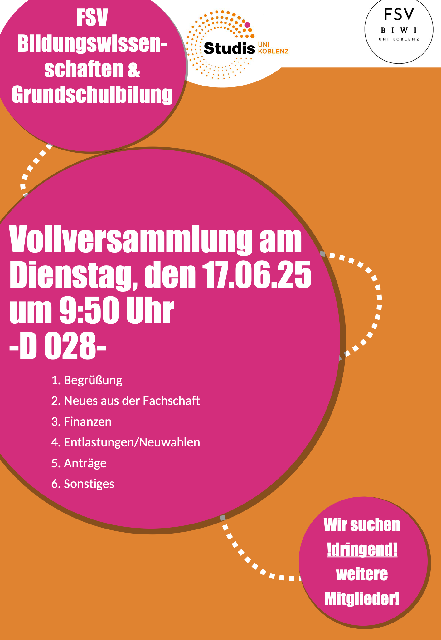 Einladung VV SoSe 25