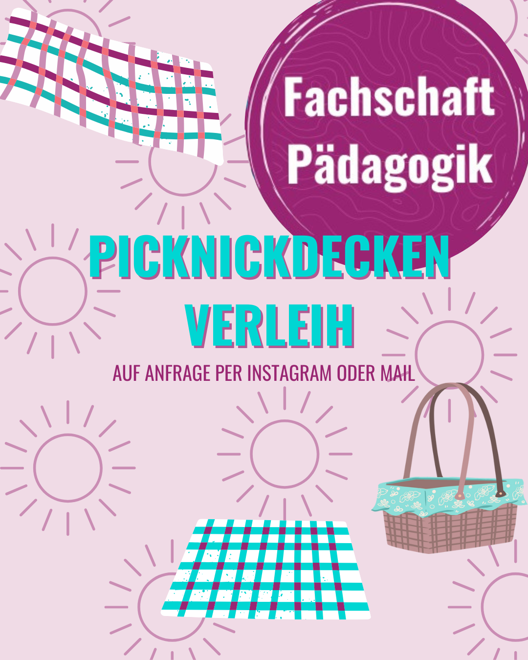 Picknickdecken Verleih der Fachschaft Pädagogik