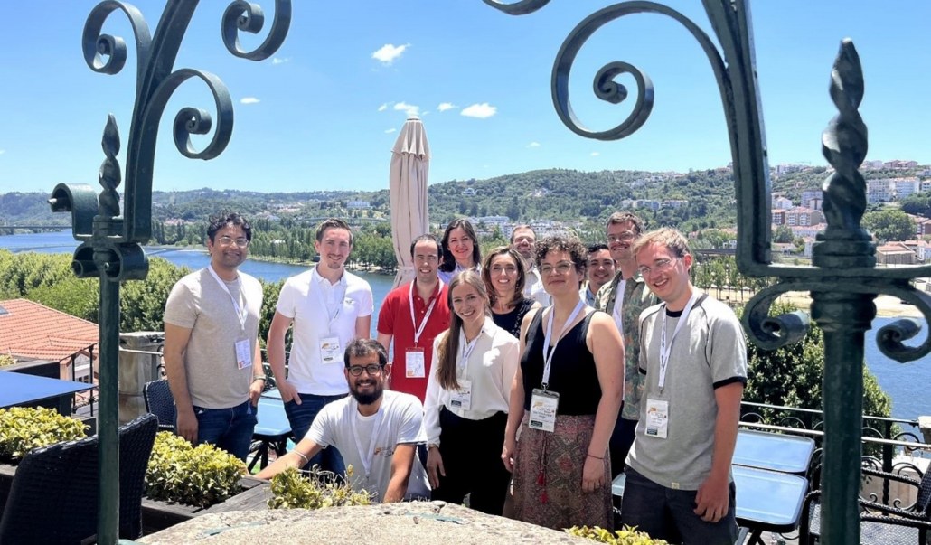 Julian Mosen (second from left), DC chairs and the other PhD students that attended the doctoral consortium at ECSCW 2022.