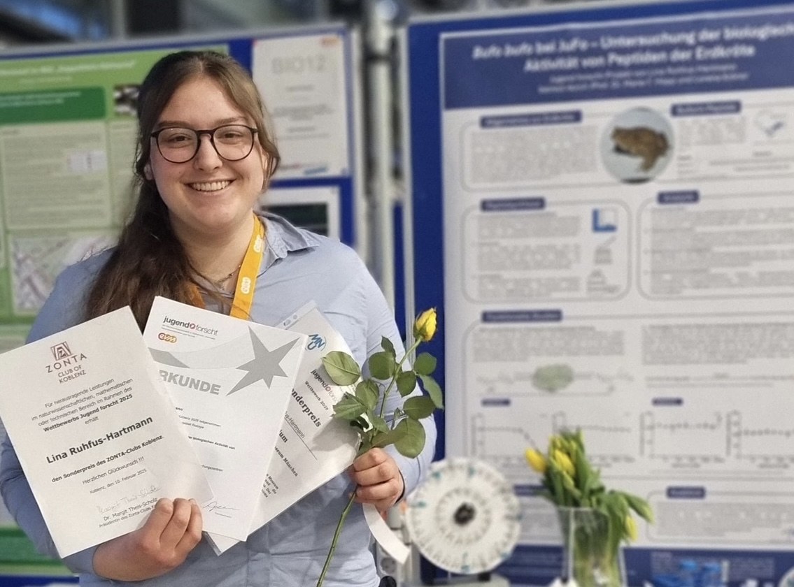 Lina Ruhfus-Hartmann has received several awards. Image: University of Koblenz / Lorena Kröner